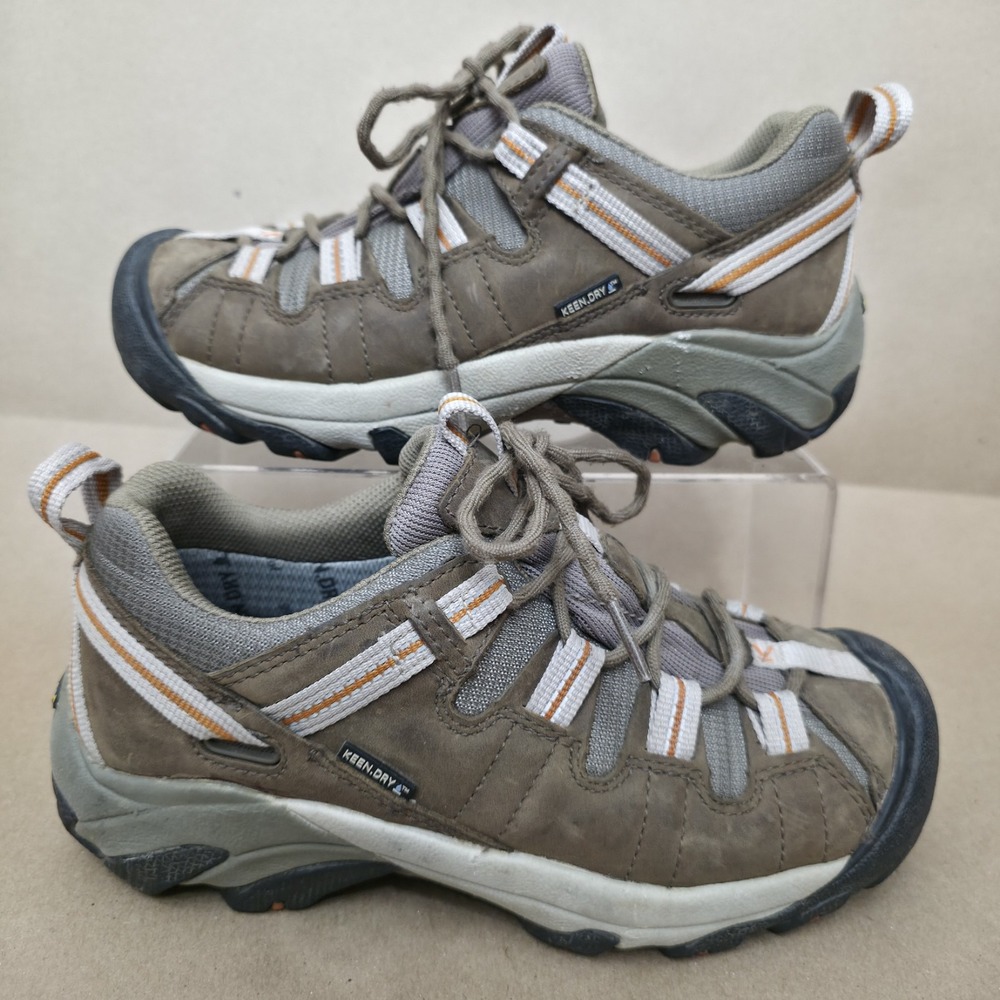 Keen Shoes Womens 6.5 Brown Leather Targhee II Waterproof Trail Hiking 5216-SHRU